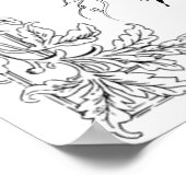 Poster "MrsDees Fly Me to the Moon Art" färben (Ecke)