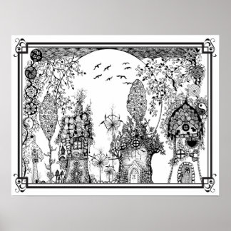 Poster "MrsDee's Gnome Tiny Zuhause"