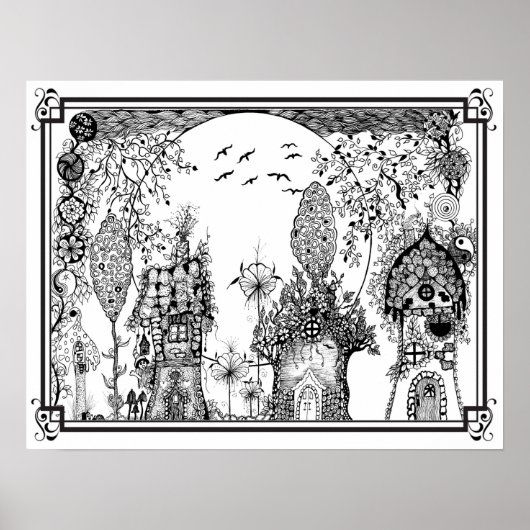 Poster "MrsDee's Gnome Tiny Zuhause" (Vorne)