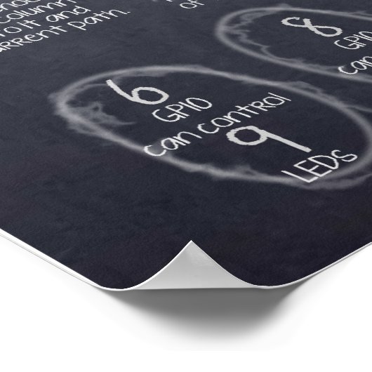 Poster "Multiplexing vs. Charlieplexing" (Ecke)