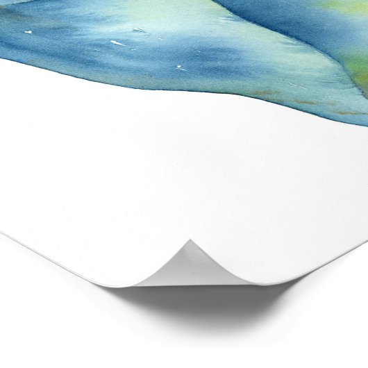 Poster - Muschel auf dem Meer (Ecke)