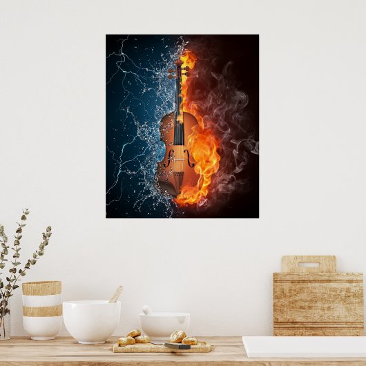 Poster "Music Power" (Küche)