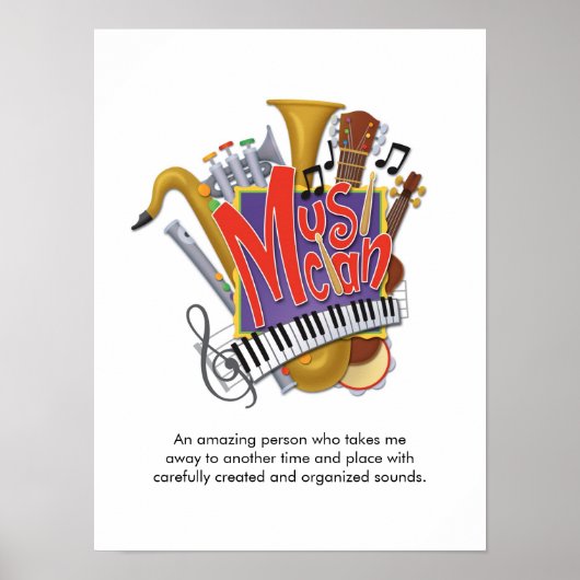 Poster "Musician" (Vorne)