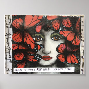 POSTER-MUSIK IST, WAS GEFÜHLE SCHON SO SIND. POSTER