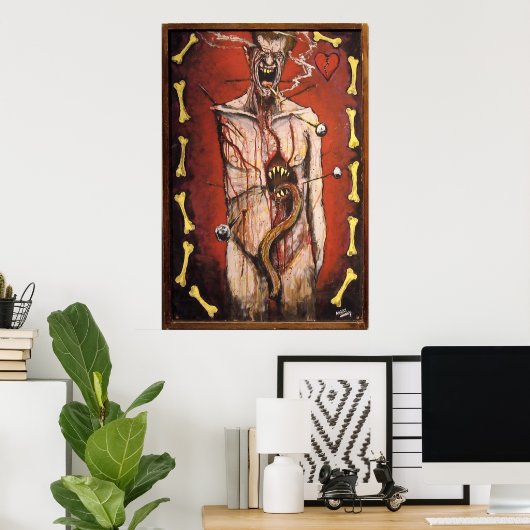 Poster "My Guts" von Angry Johnny (Heimbüro)