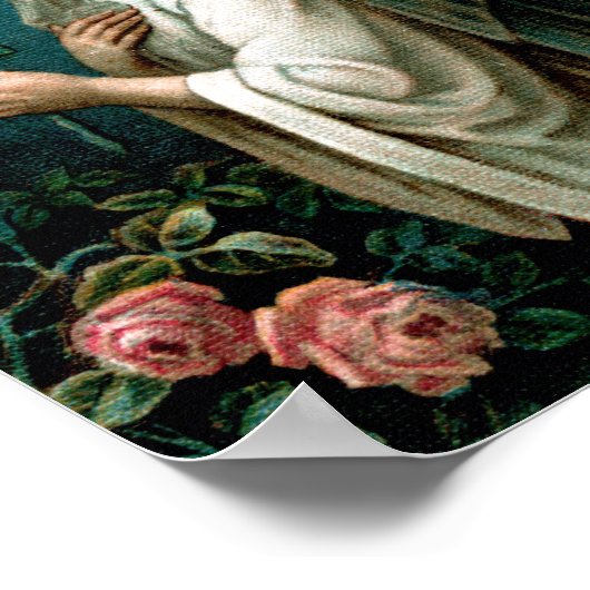 Poster: Mystische Rose Poster (Ecke)