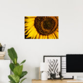 Poster - Nahaufnahme Sonnenblume (Heimbüro)