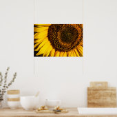 Poster - Nahaufnahme Sonnenblume (Küche)