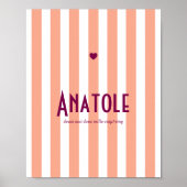 Poster Name Riviera Fischerei (Vorne)