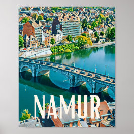 Poster Namur Belgien Foto Vintage