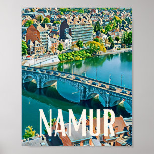 Poster Namur Belgien Foto Vintage