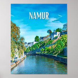 Poster Namur Belgien Foto Vintage