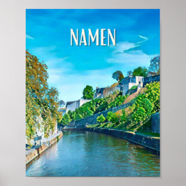 Poster Namur Belgien Foto Vintage