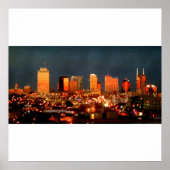 Poster - Nashville Skyline bei Sunset (Vorne)