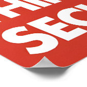 Poster NATO Coming - Going. Think Security (Ecke)