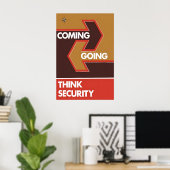 Poster NATO Coming - Going. Think Security (Heimbüro)