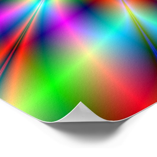 Poster Neon Star Exploding (Ecke)