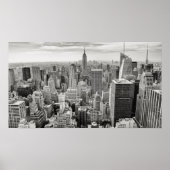 Poster - New York City Skyline B/W (Vorne)