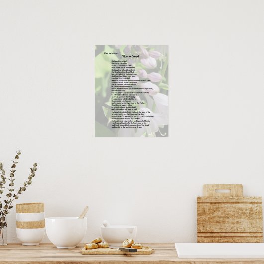 Poster-Nicene Creed~ Customizable! Poster (Küche)
