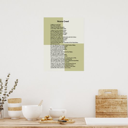 Poster-Nicene Creed~ Customizable! Poster (Küche)
