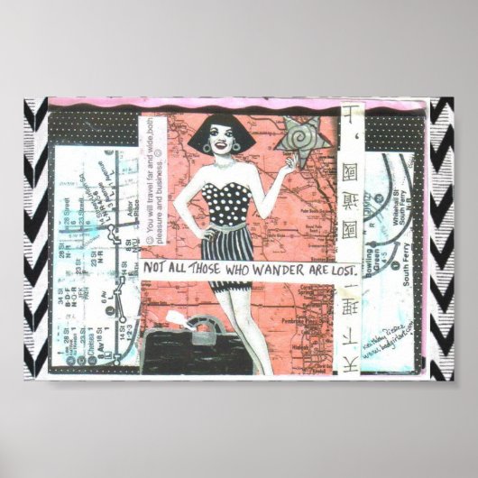 POSTER - NICHT ALLE, DIE WANDERN SIND VERLOREN. (Vorne)