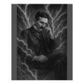 Poster "Nikola Tesla - The Electric Mind" (Vorderseite)