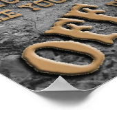 Poster "Nimm deine Stiefel weg" (Ecke)