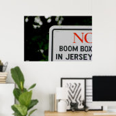 Poster-"No Boom Box in Jersey" Poster (Heimbüro)