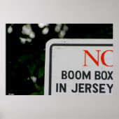 Poster-"No Boom Box in Jersey" Poster (Vorne)