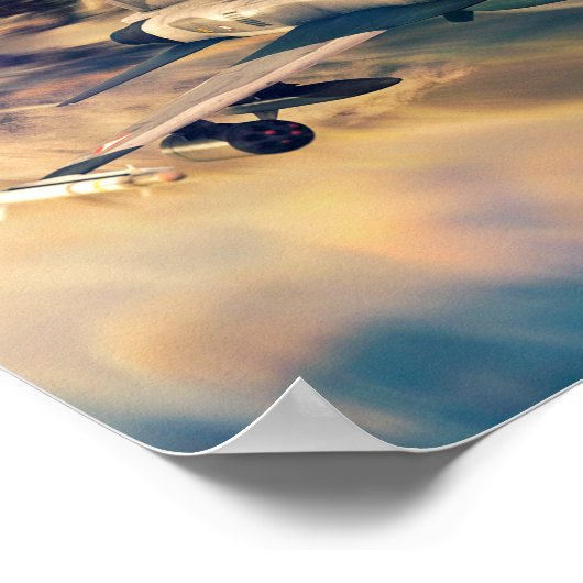 Poster Northrop F-5E Tiger II (Ecke)