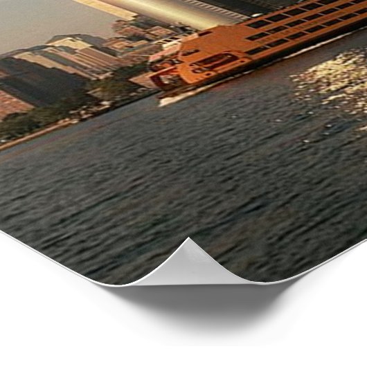 POSTER NYC~ in Memoriam ~ Twin Towers & SIFerry (Ecke)