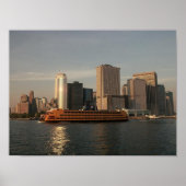 POSTER NYC~ in Memoriam ~ Twin Towers & SIFerry (Vorne)