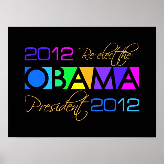 Poster OBAMA 2012 (Vorne)