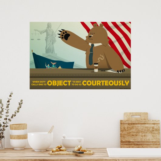 Poster "Object Courteful" (Küche)