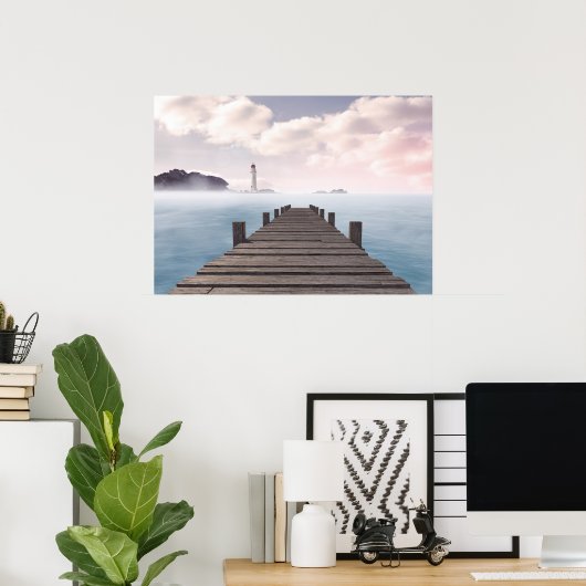 Poster Ocean Dock Scene (Heimbüro)
