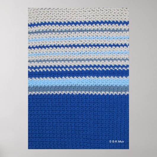 Poster - Ocean Horizon in Crochet (Vorne)