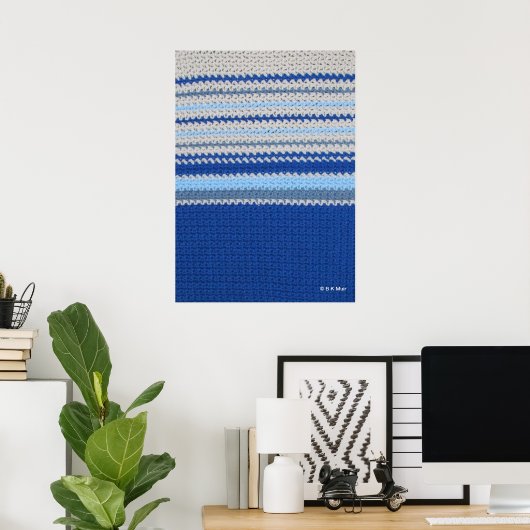 Poster - Ocean Horizon in Crochet (Heimbüro)