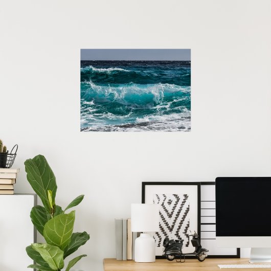 Poster Ocean Waves (Heimbüro)