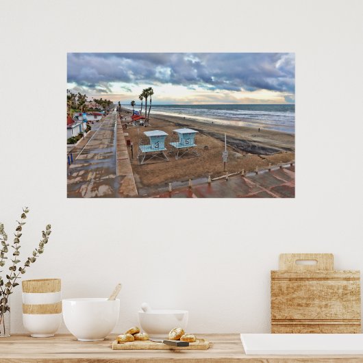 Poster Oceanside California (USA) (Küche)