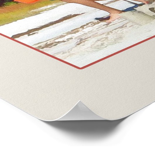 Poster oder Print in den Schritten meines Vaters (Ecke)