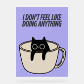 POSTER OF A LAZY CAT (Vorderseite)