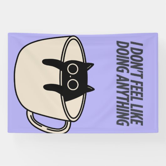 POSTER OF A LAZY CAT Banner (Horizontal)