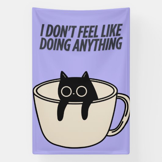 POSTER OF A LAZY CAT Banner (Vertikal)