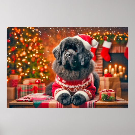 Poster of Newf Posing for Annual Portrait (Vorne)