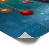 Poster of Newfie Carrying a Christmas Tree (Ecke)