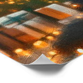 Poster of Newfie Decorated for Christmas (Ecke)