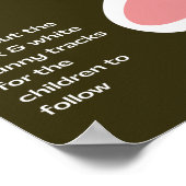 Poster of Ready to Cut-Out Easter Bunny Tracks (Ecke)