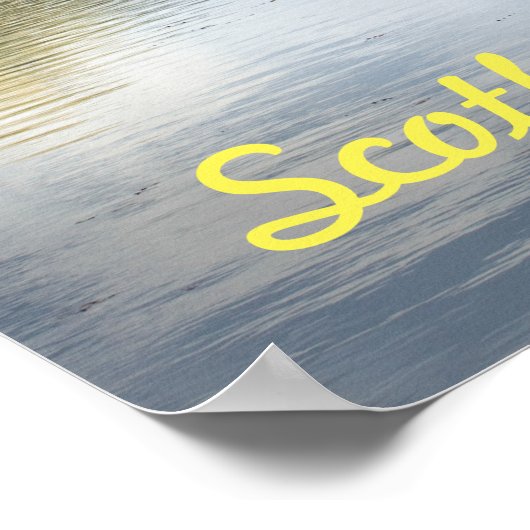 Poster of Scottish Highlands in Schottland. (Ecke)