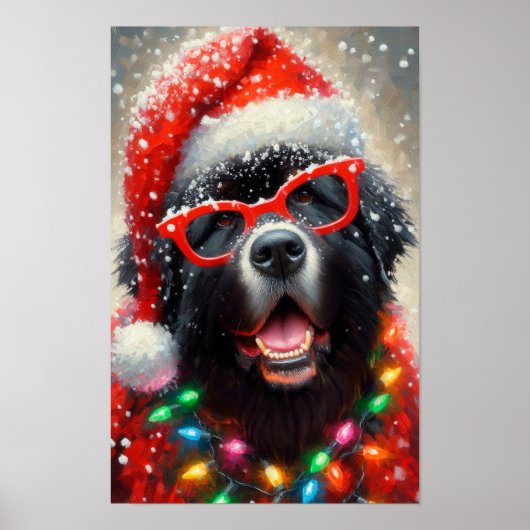 Poster of Silly Christmas Newfie (Vorne)