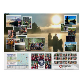 Poster of the Canoe Trails 2018 Kanadische Reise